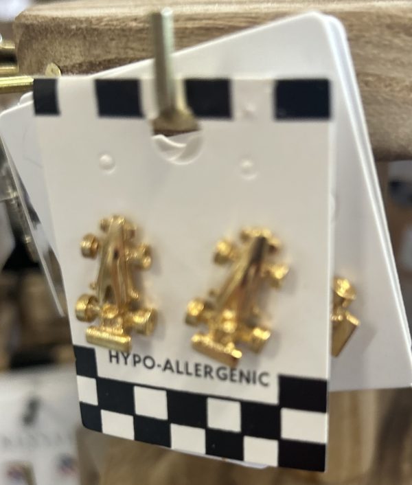 Gold Indycar Studs