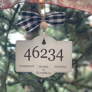 Zip Code Christmas Ornaments-Indianapolis