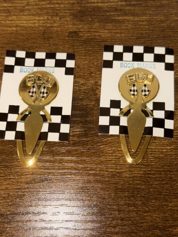 Indy 500 Crossed Flags Bookmarks-Two for one